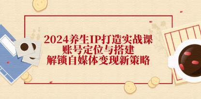 《养生IP打造实战课》账号定位与搭建，解锁自媒体变现新策略插图